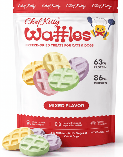 Natural Waffles - Light and Crispy Treats for Dogs and Cats - Pawbros™ Pet Market