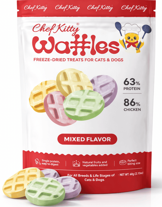 Natural Waffles - Light and Crispy Treats for Dogs and Cats - Pawbros™ Pet Market