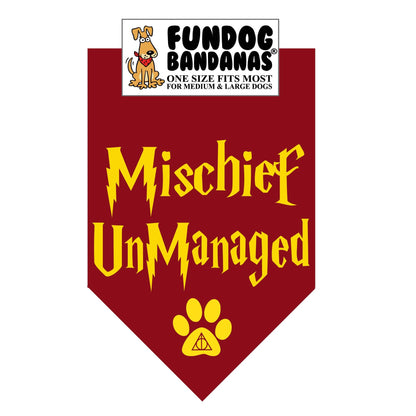 HP Mischief UnManaged Dog Bandana