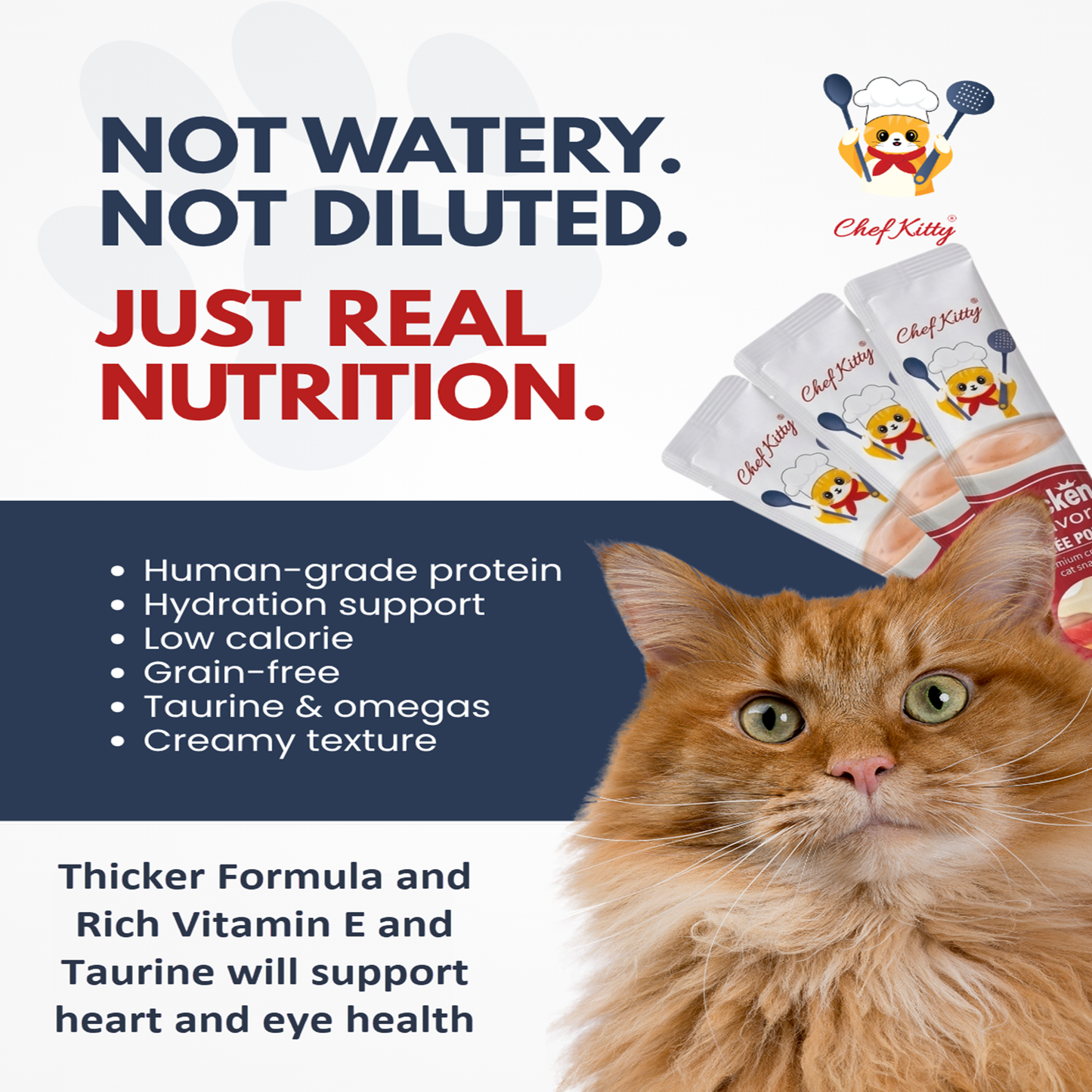 Chef Kitty Purée Pops – Lickable Creamy Cat Treats (20 Pack)