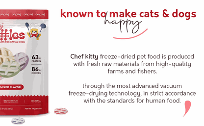 Natural Waffles - Light and Crispy Treats for Dogs and Cats - Pawbros™ Pet Market